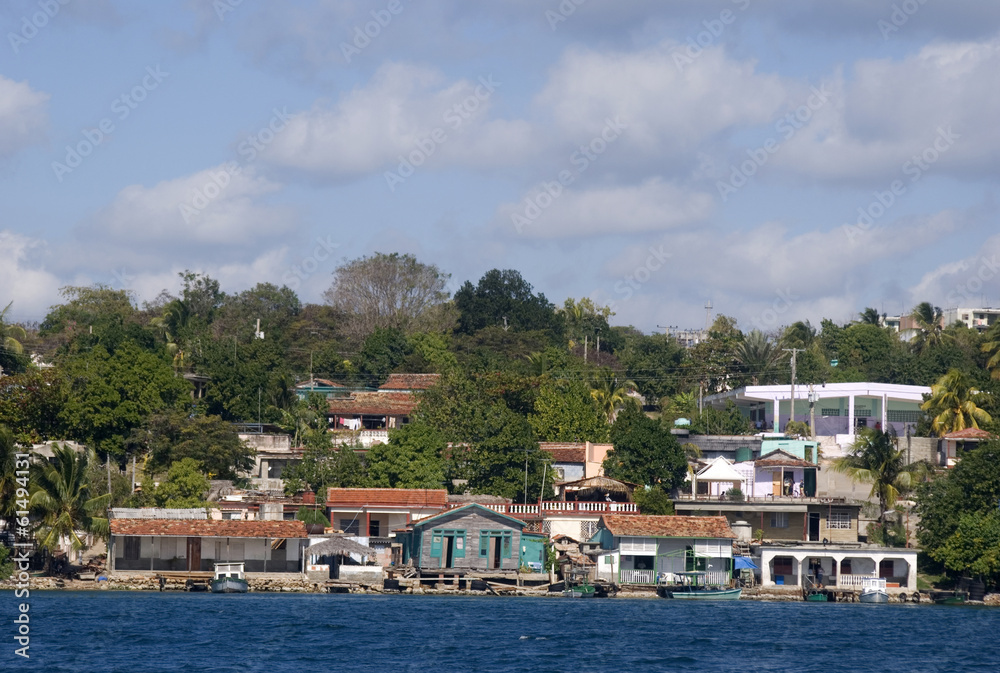 Obraz premium Molo, zatoka Cienfuegos, Kuba