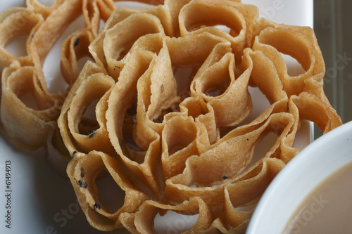 Achappam or Rose cookie - a sweet and crunchy snack of Kerala
