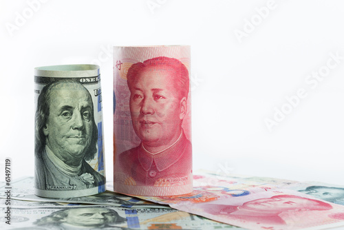 Photography US dollar versus China Yuan