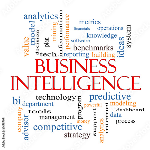 Business Intelligence Word Cloud Concept #61498709