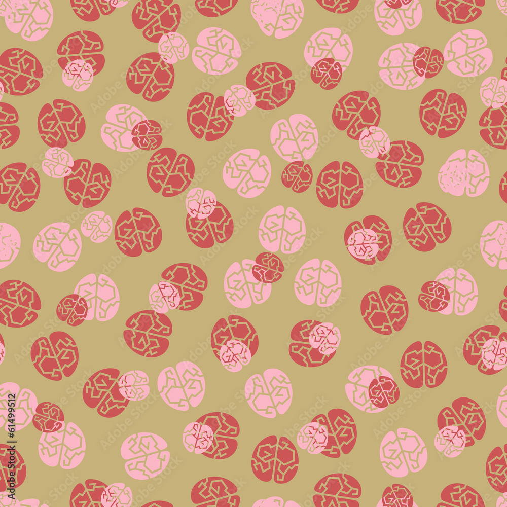 seamless background: brain seamless background: brain