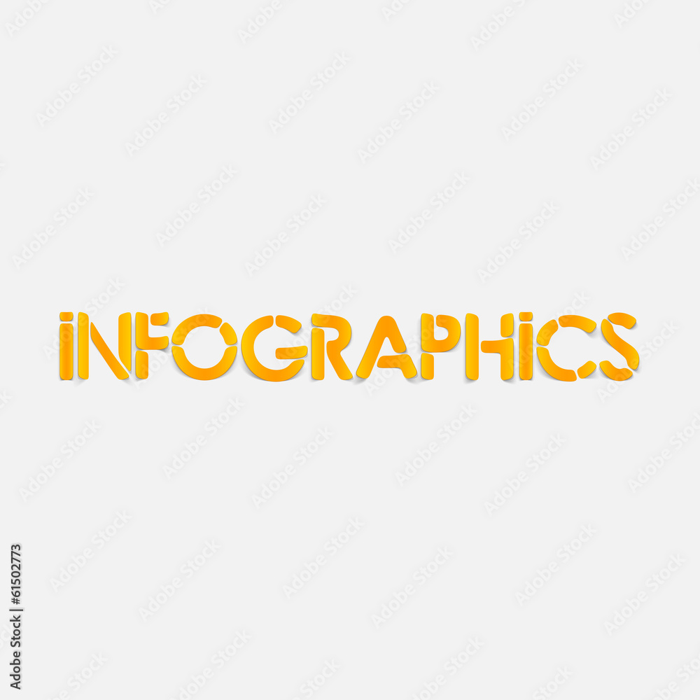 realistic design element: infographics