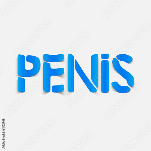 realistic design element: penis
