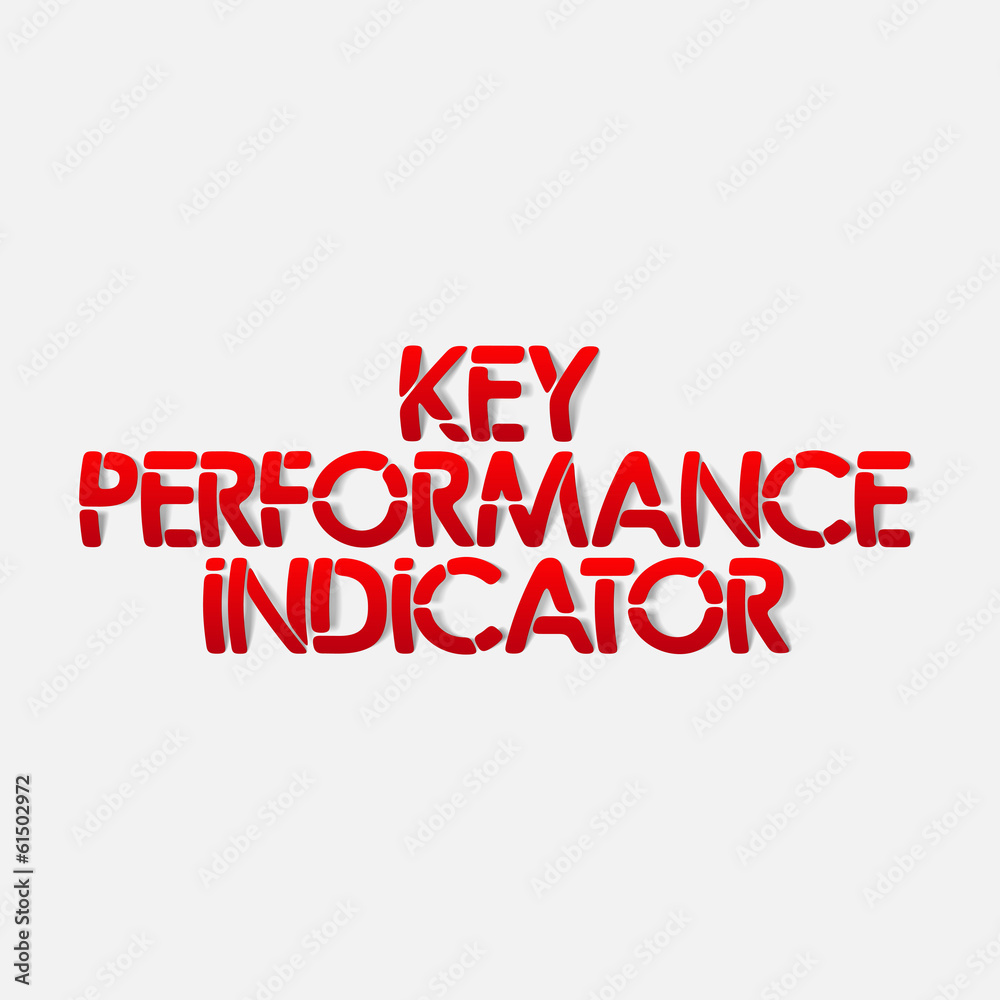 realistic design element: key performance indicator