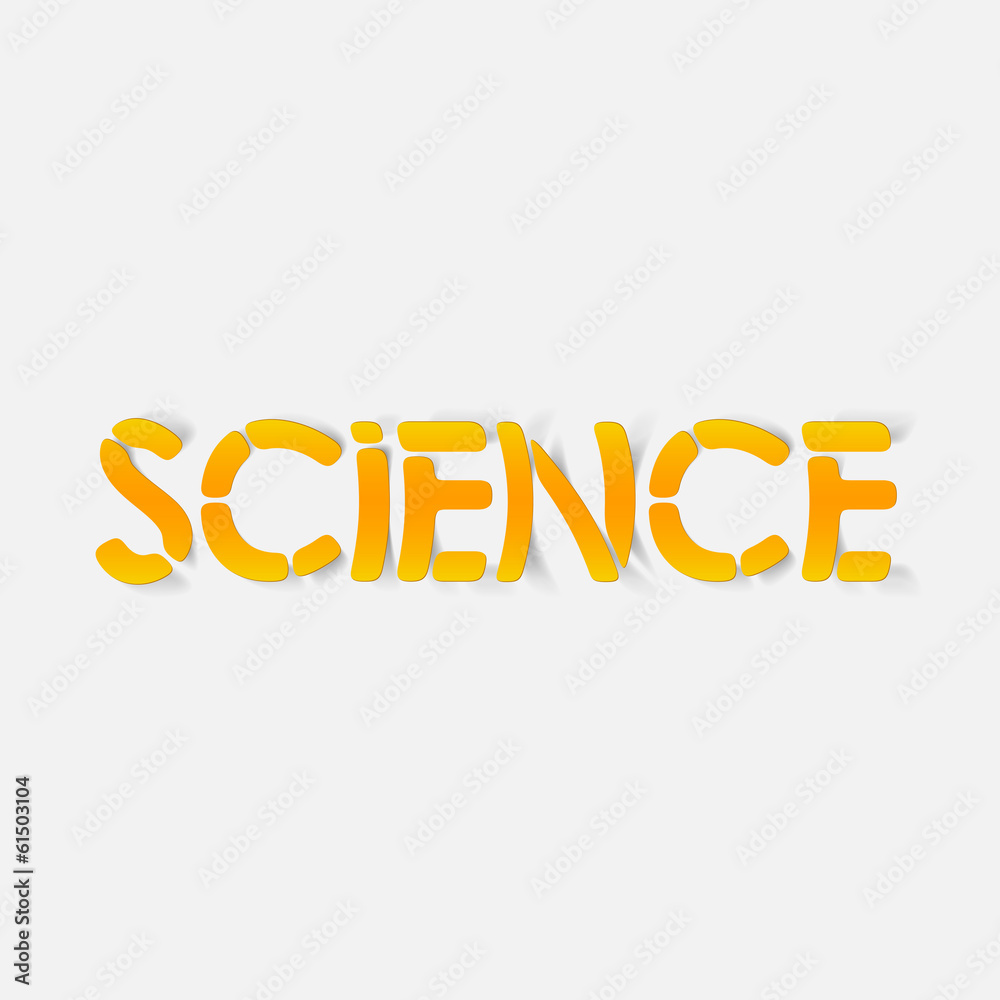 Fototapeta premium realistic design element: science