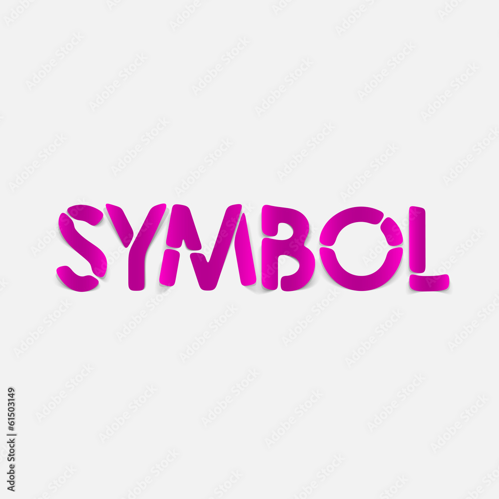 realistic design element: symbol