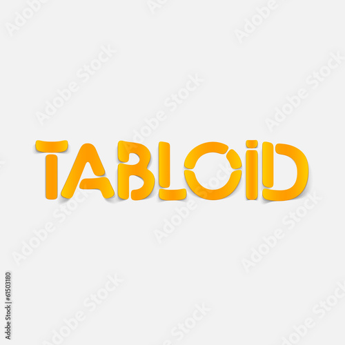 realistic design element: tabloid
