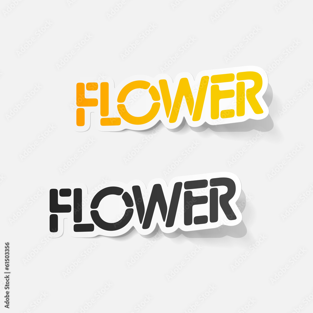 realistic design element: flower