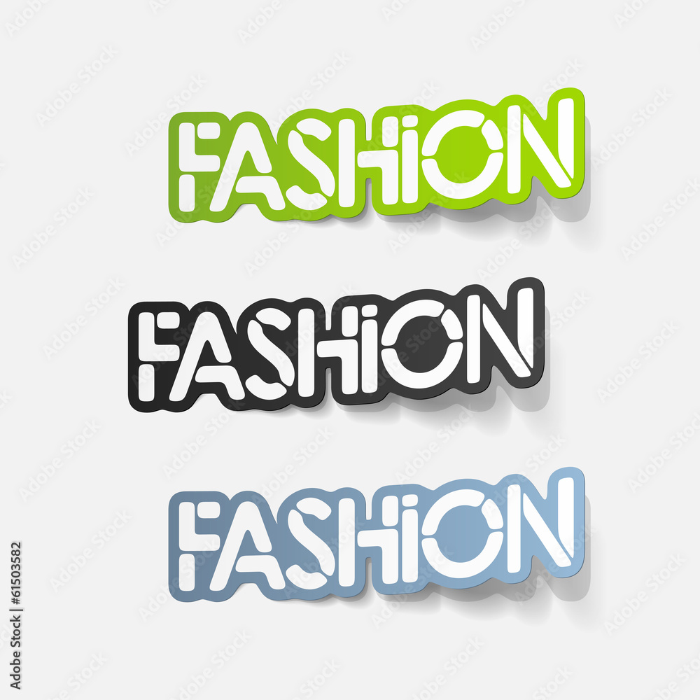 realistic design element: fashion realistic design element: fashion