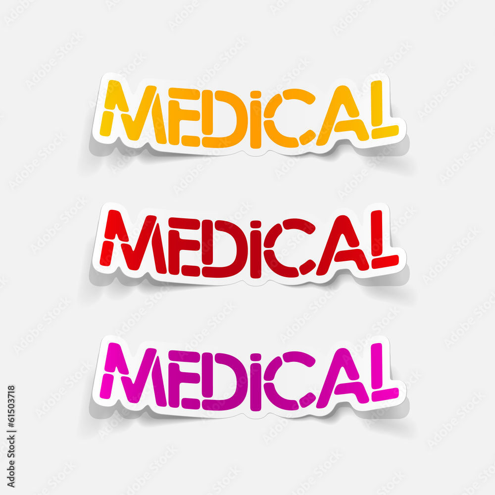 realistic design element: medical