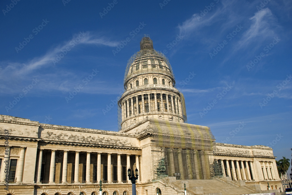 Naklejka premium Parliament, Havana, Cuba
