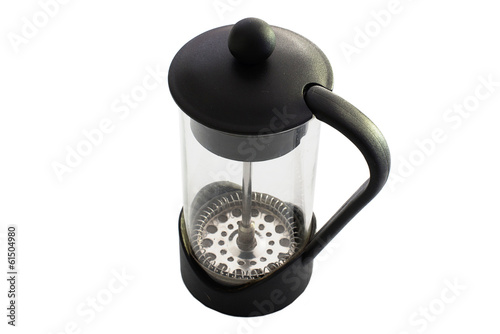 filter coffee glass plunger photo