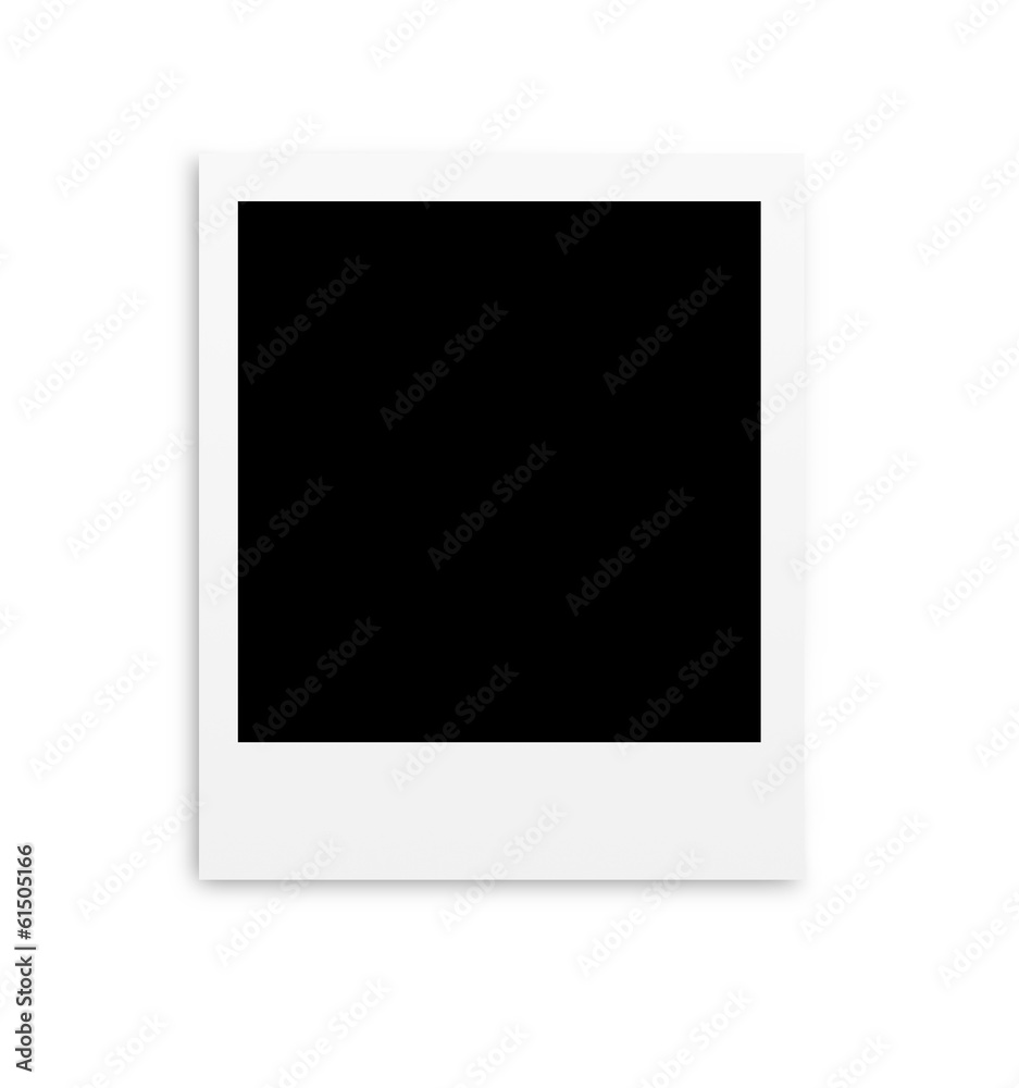 Photo papers polaroid card isolated on white Photo papers polaroid card isolated on white
