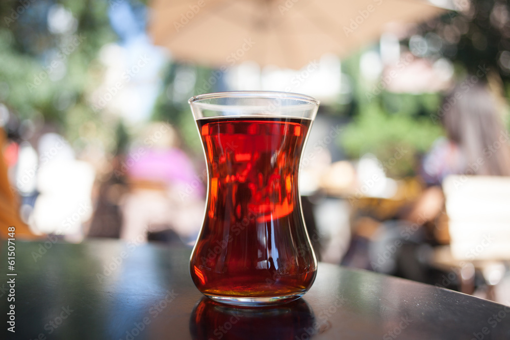 turkish tea on table turkish tea on table