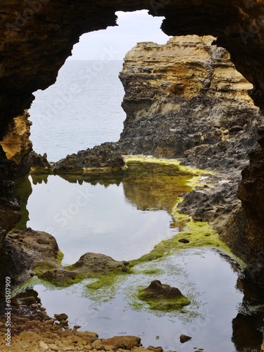 The grotto is a sinkhole geological formation