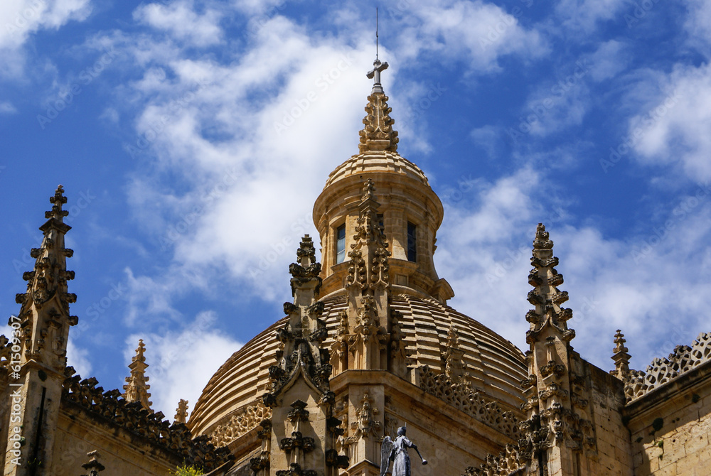 Segovia Cathedral, a Roman Catholic religious church in Segovia,