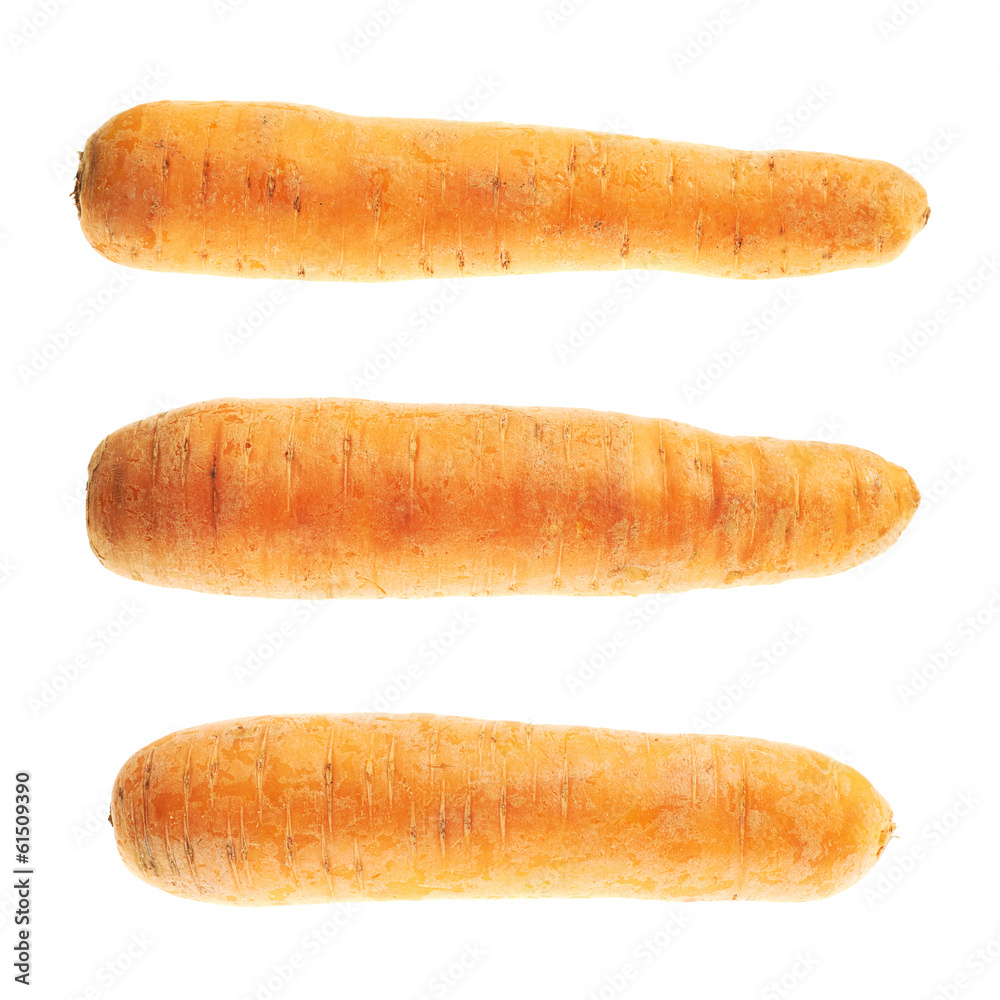 Unpeeled carrot isolated Unpeeled carrot isolated