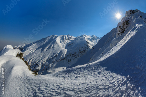 Negoiu peak in winter