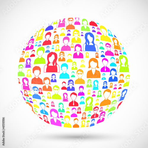 Social Media Icon Cloud
