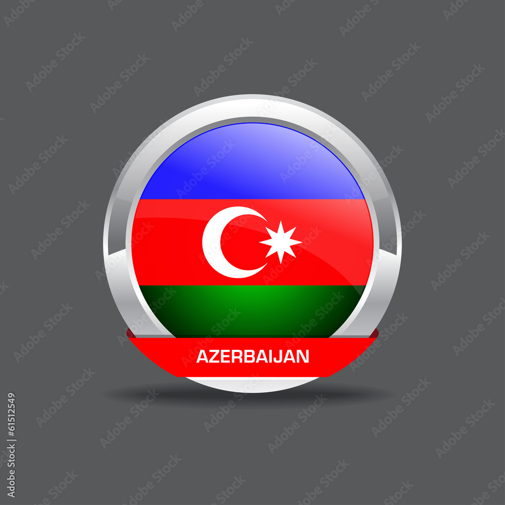 Azerbaijan Flag Vector Icon Azerbaijan Flag Vector Icon