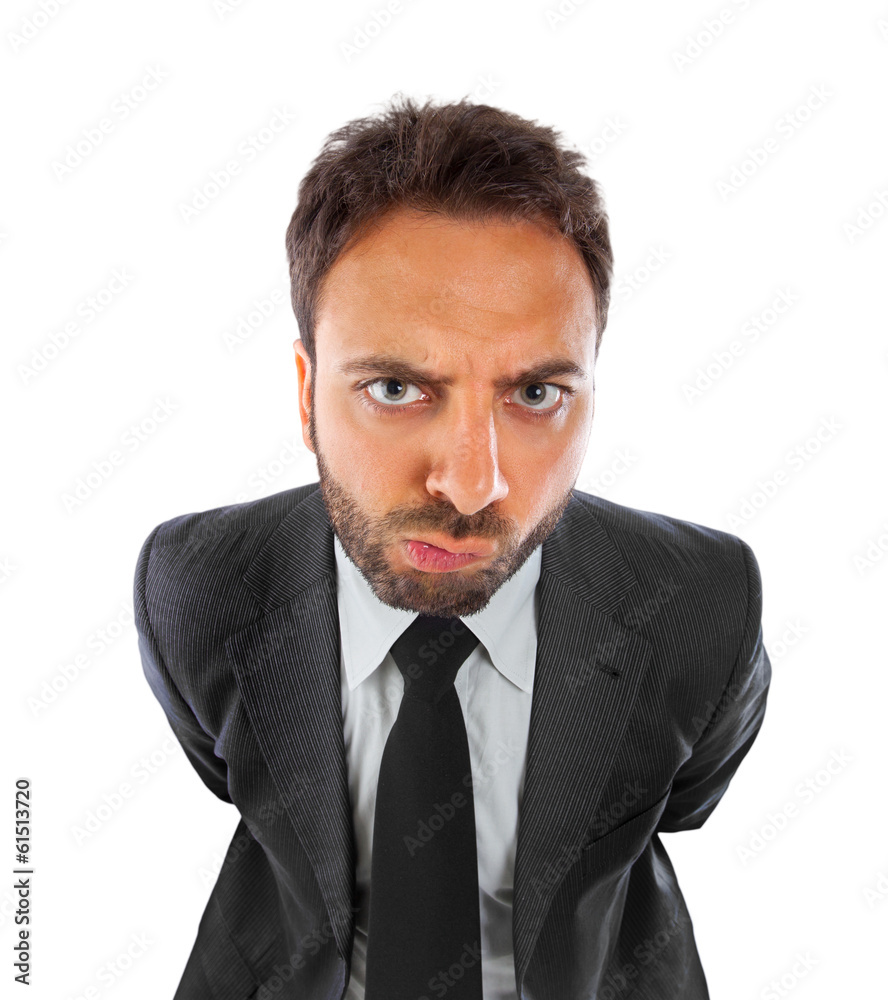 Young businessman with expression of indecision Young businessman with expression of indecision