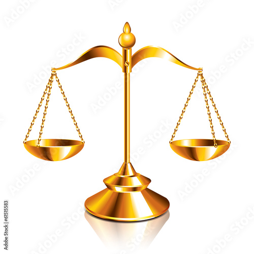 Scales of justice vector illustration