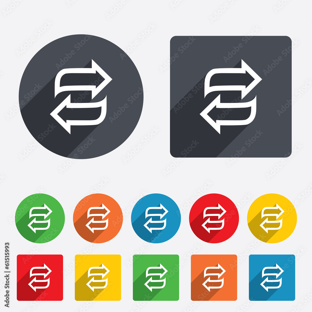 Rotation icon. Repeat symbol. Refresh sign. Rotation icon. Repeat symbol. Refresh sign.