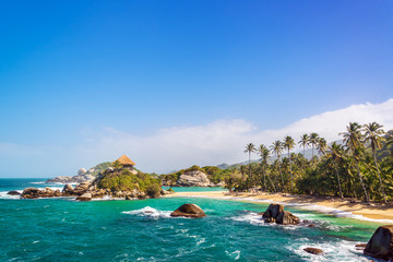 Fototapete Südamerika Tayrona Strand an Karibikküste Kolumbien  © jkraft5