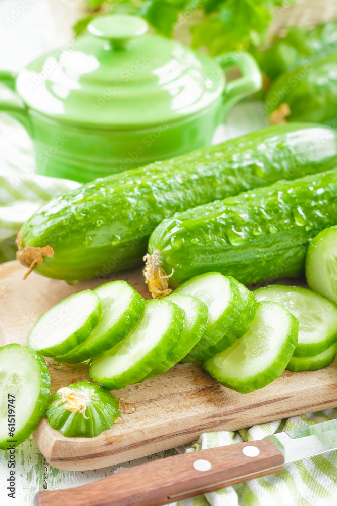 Fresh cucumbers Fresh cucumbers