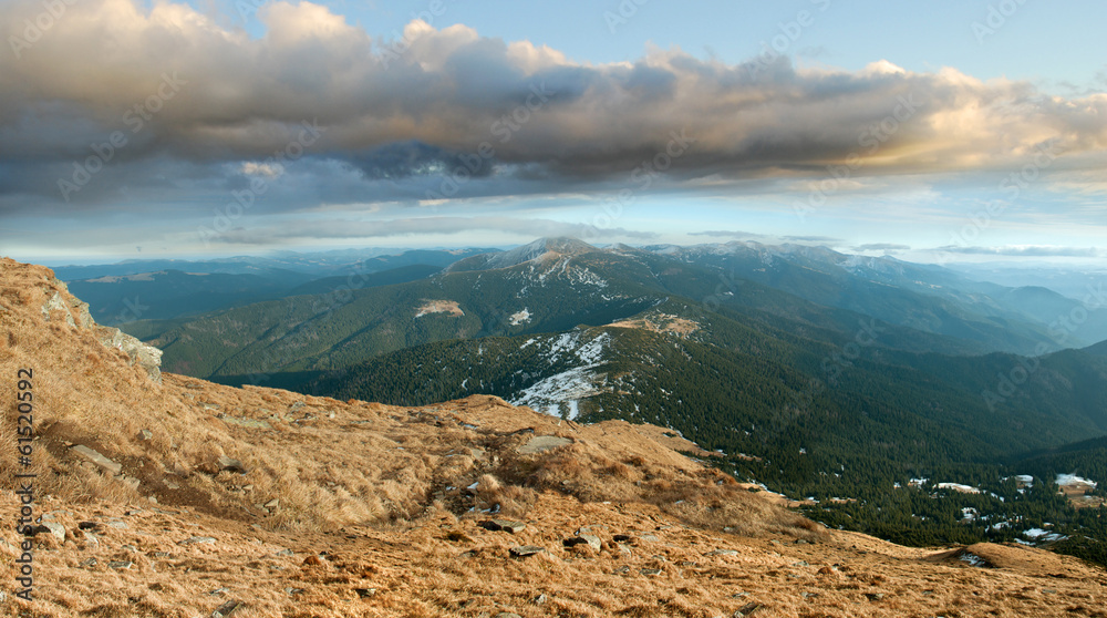 ridge and the peak of Mount Goverla
