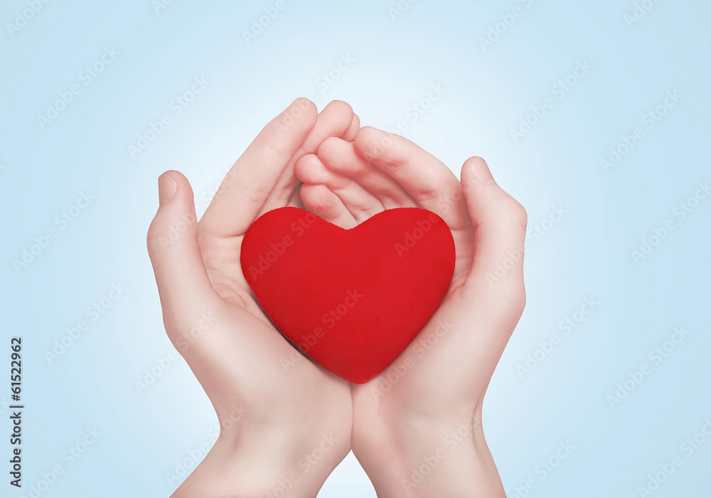 Obraz premium Heart in hands