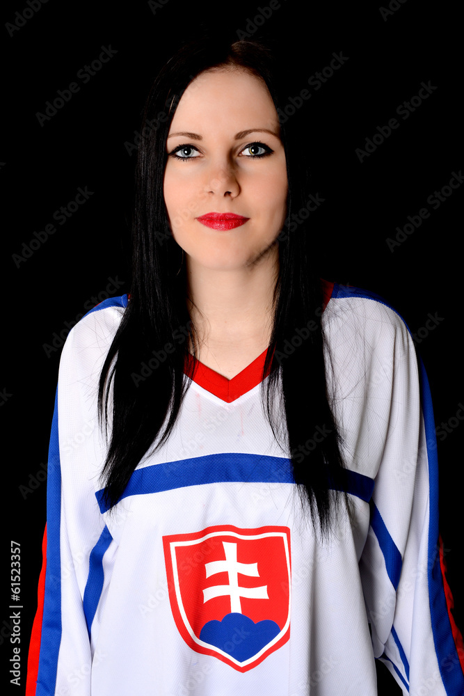 Fototapeta premium Happy female fan