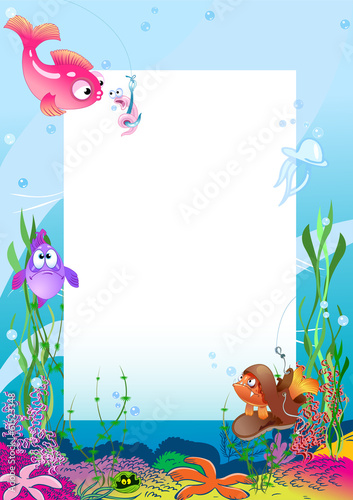 Card with fish