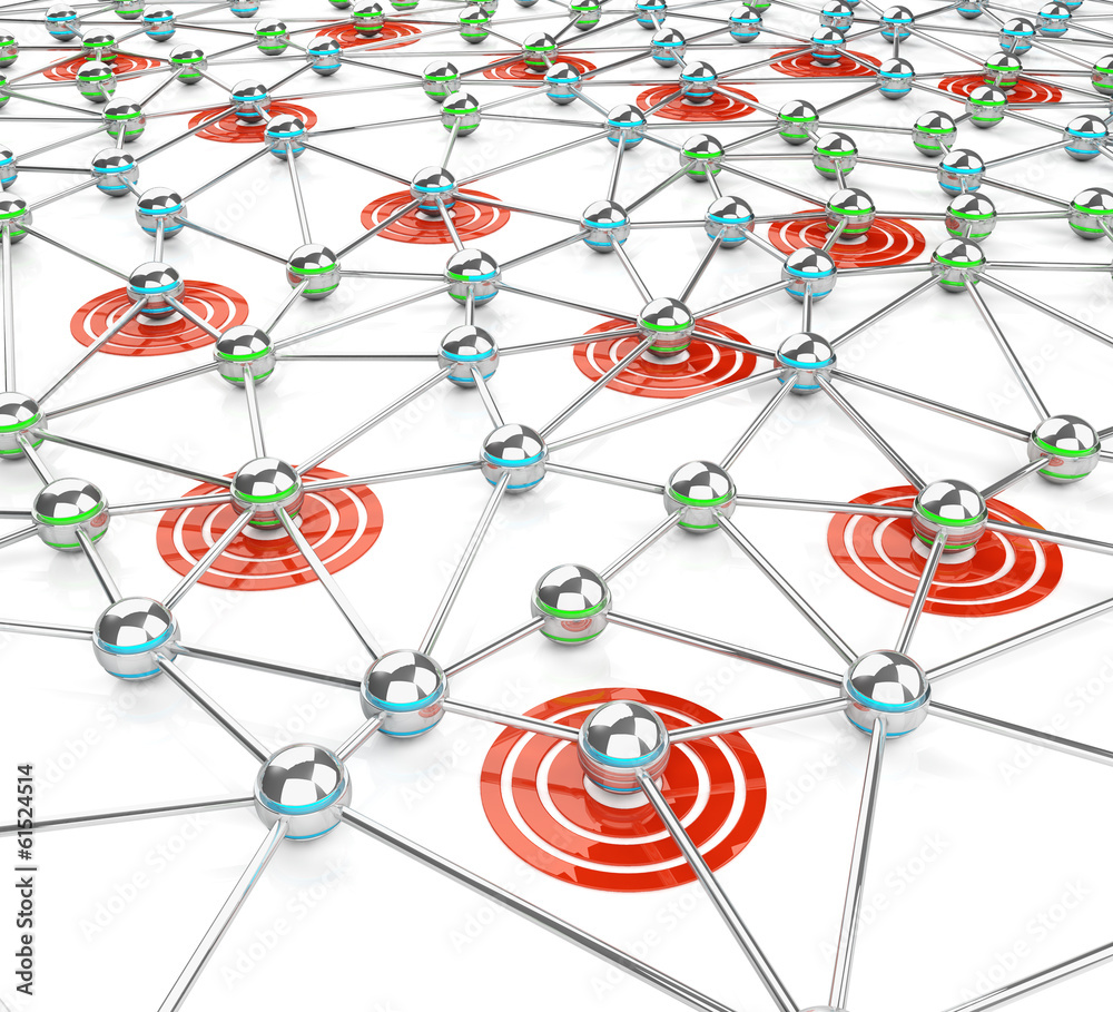 Network isolated - Communication concept Network isolated - Communication concept