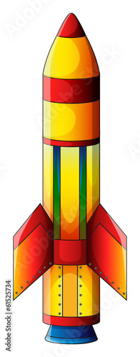 A colorful explosive bomb