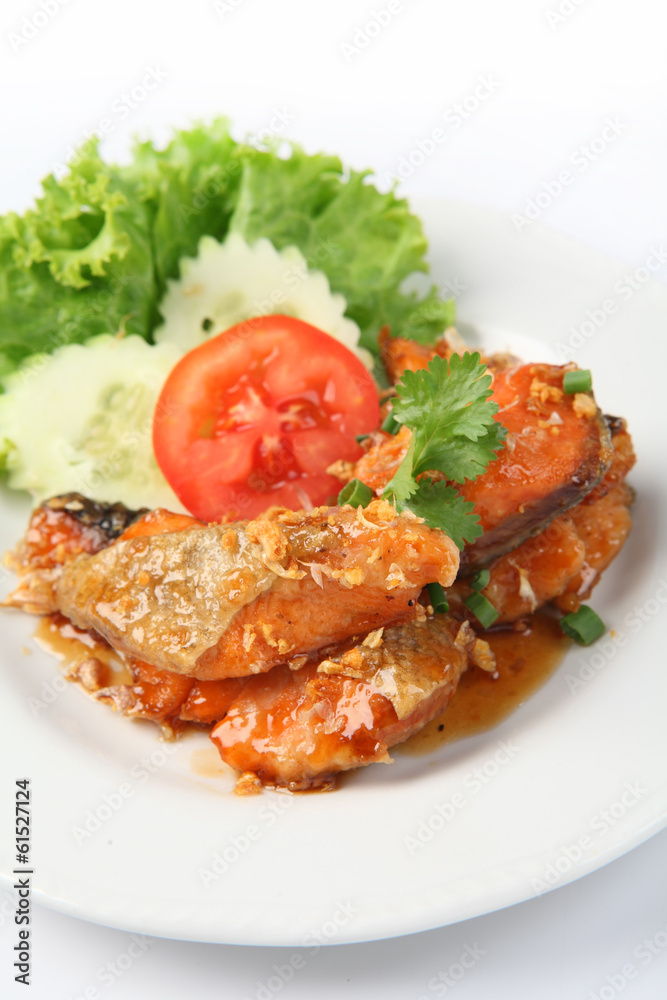 Thai Food, Stir-fried sweet chilly with fish Thai Food, Stir-fried sweet chilly with fish