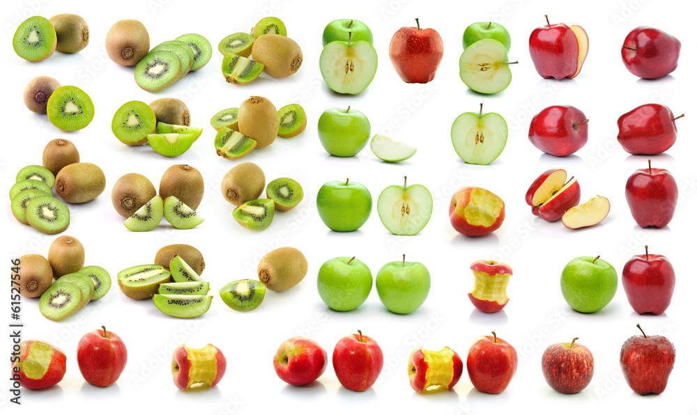 kiwi fruit isolated on white background