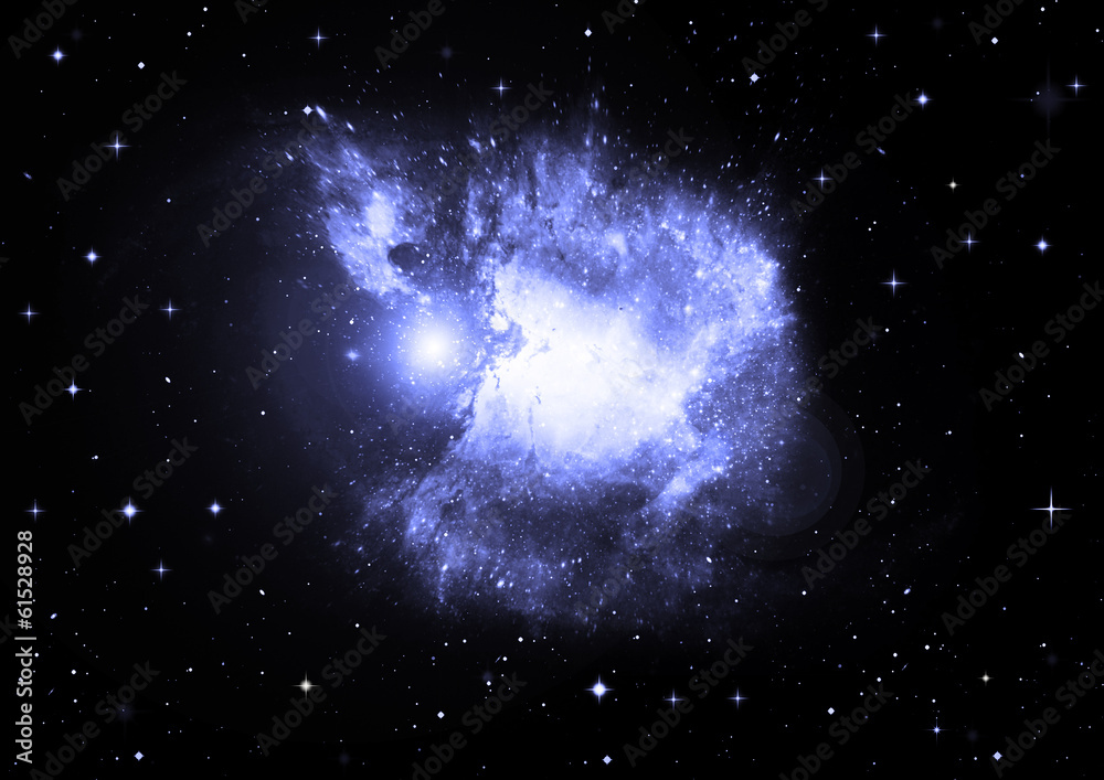 galaxy in a free space galaxy in a free space