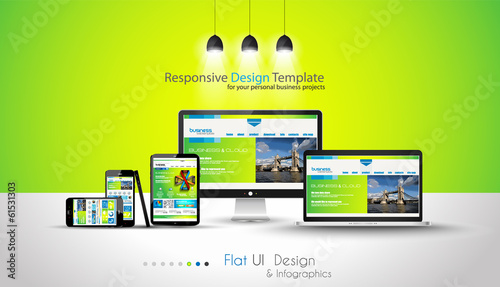 Modern devices mockups fpr your business projects.