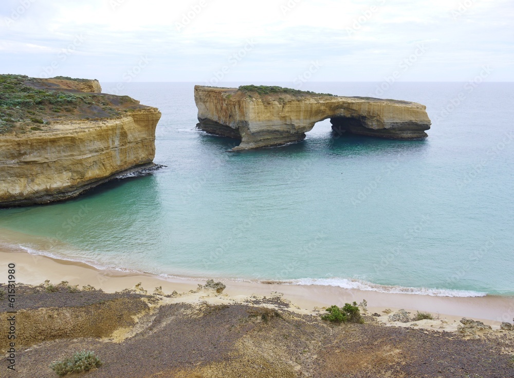 Collapsed London bridge  of Port Campbell National Park