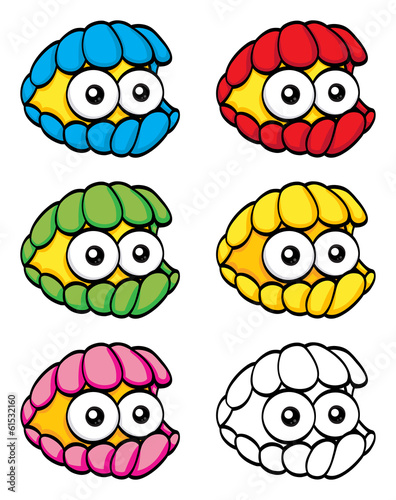 Cartoon clam