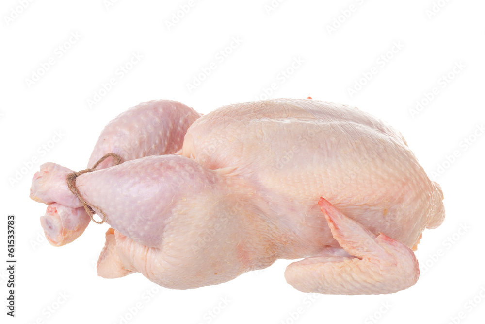 Raw chicken it is isolated on a white background Raw chicken it is isolated on a white background
