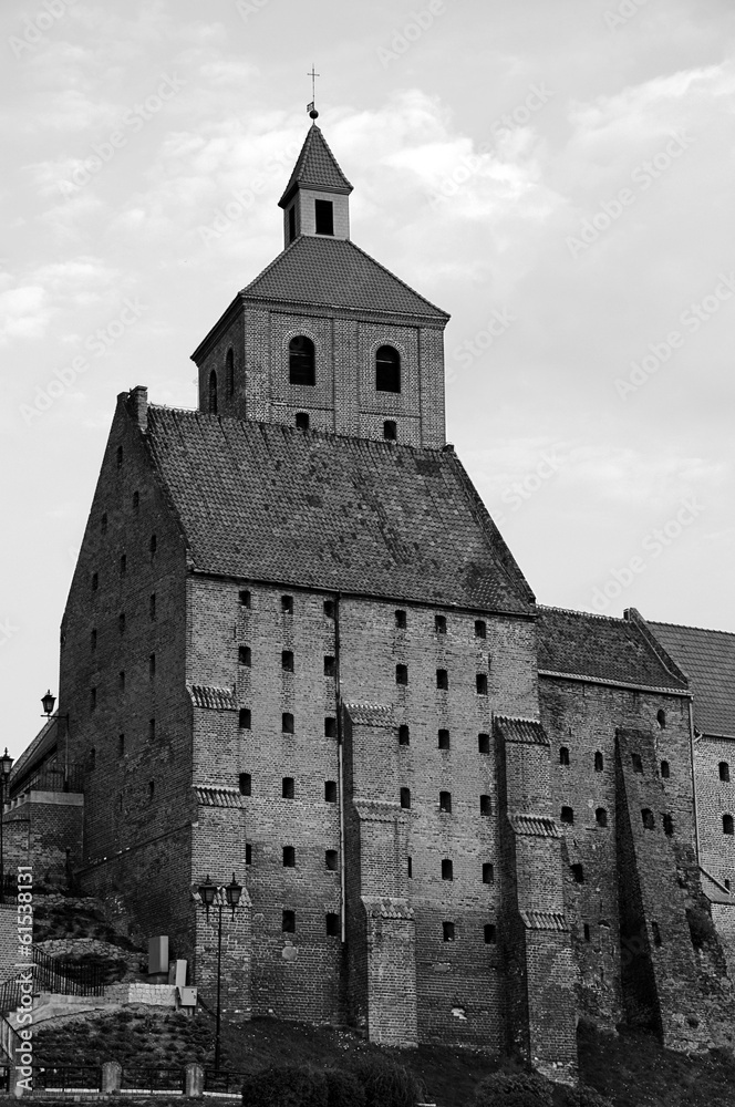 Obraz premium Gothic granary and and churches in Poland.