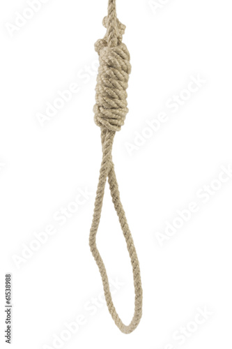 Canvas-taulu Noose on white