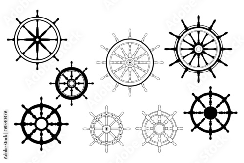 Nautical ships wheels
