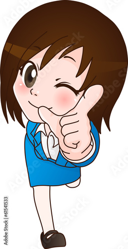 人差し指を出してウインクをしている女の子のイラスト Stock Vector Adobe Stock 人差し指を出してウインクをしている女の子のイラスト Stock Vector Adobe Stock