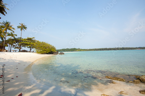 Fototapeta Naklejka Na Ścianę i Meble -  Thailand beach, beautiful Thailand beach with coconut palm tree