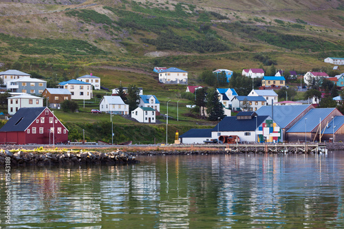 The town of Siglufjordur, the Northern part of Iceland photo