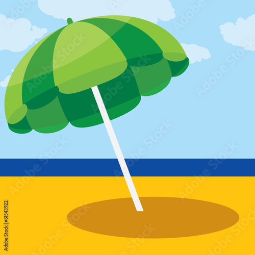 vector illustration parasol