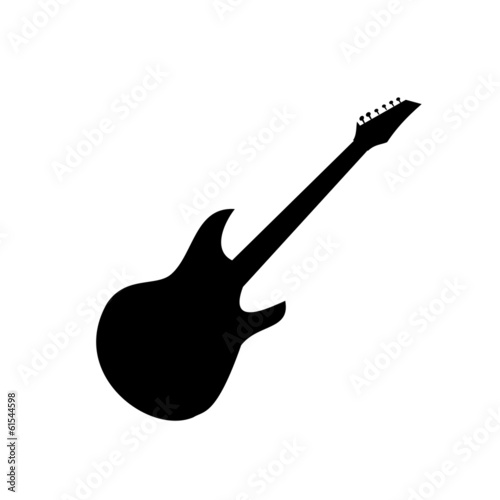 Electric guitar icon vector